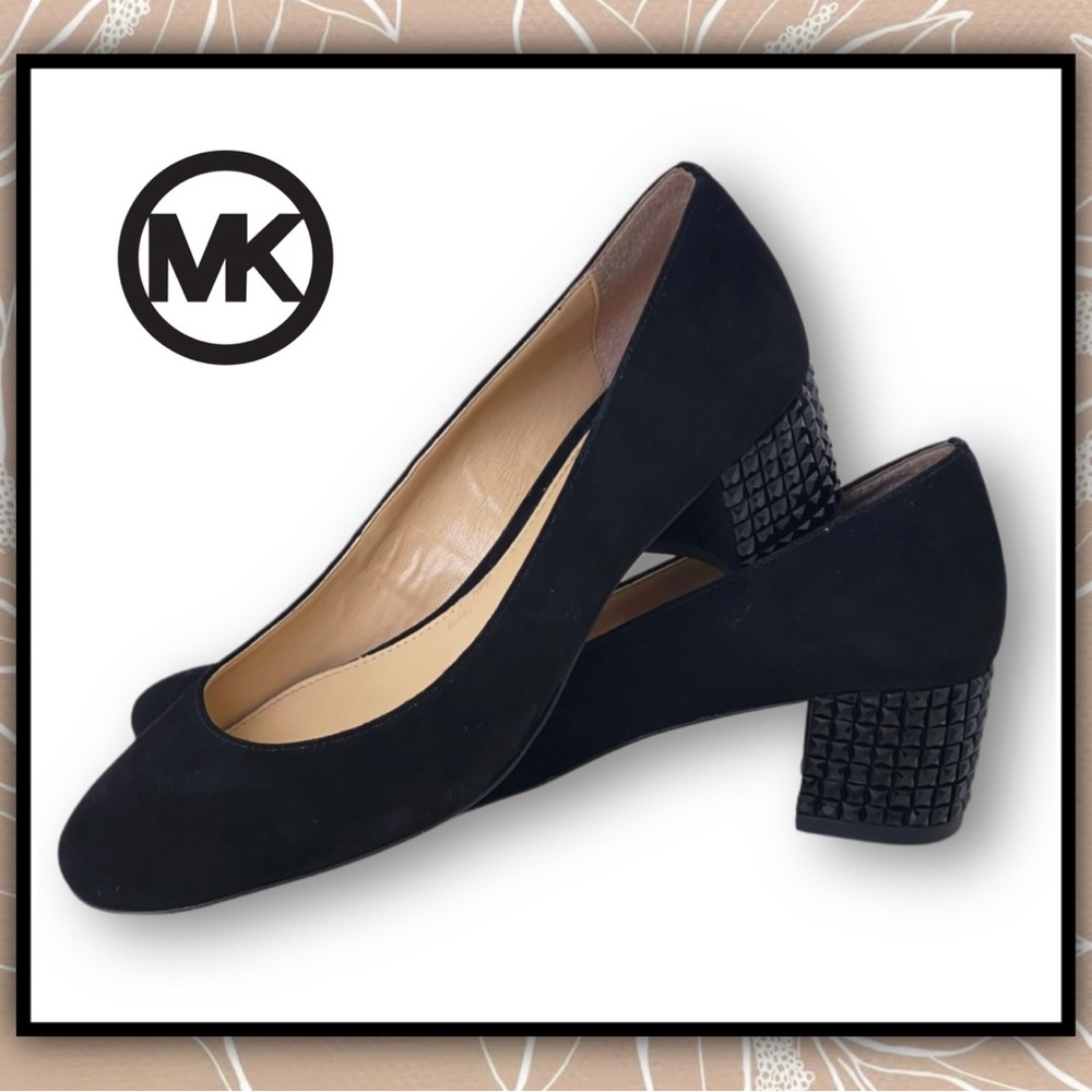 MICHAEL KORS Suede Arabella Kitten Heel Pumps